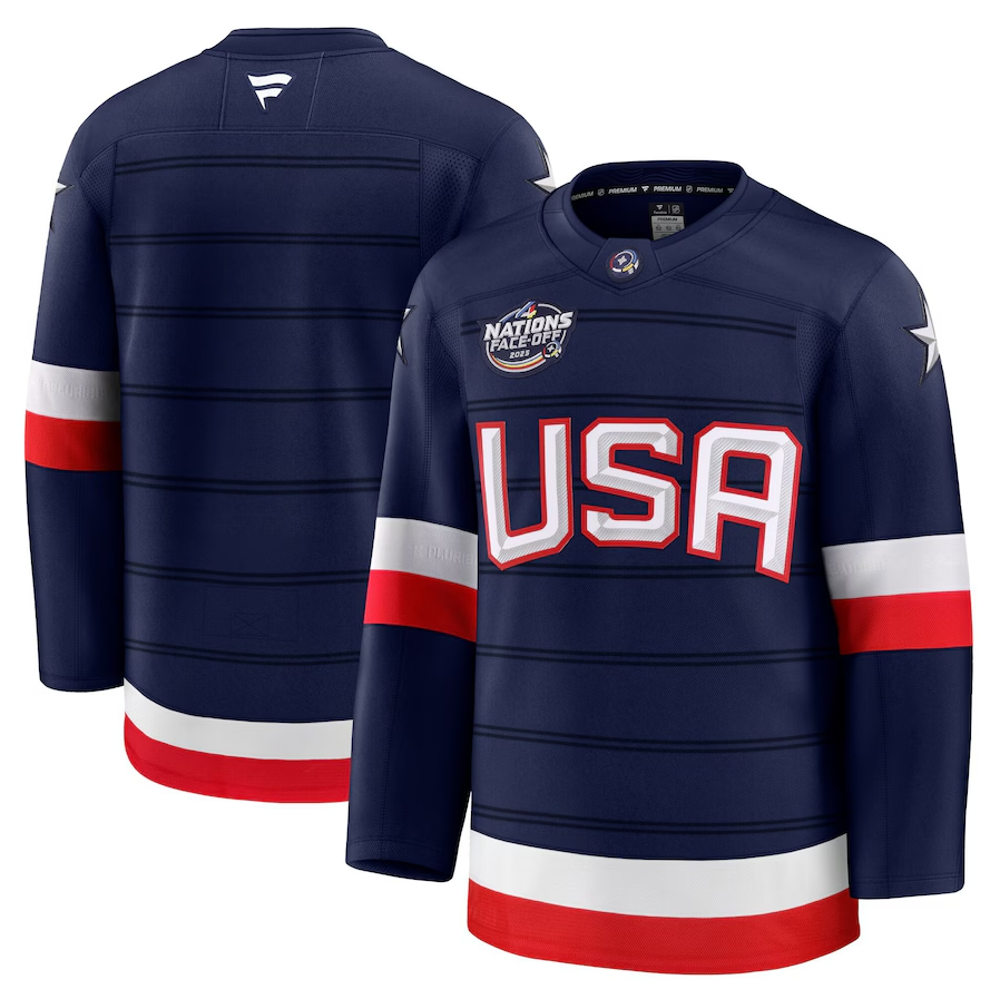USA 4 Nations Face-Off 2025 Jersey
