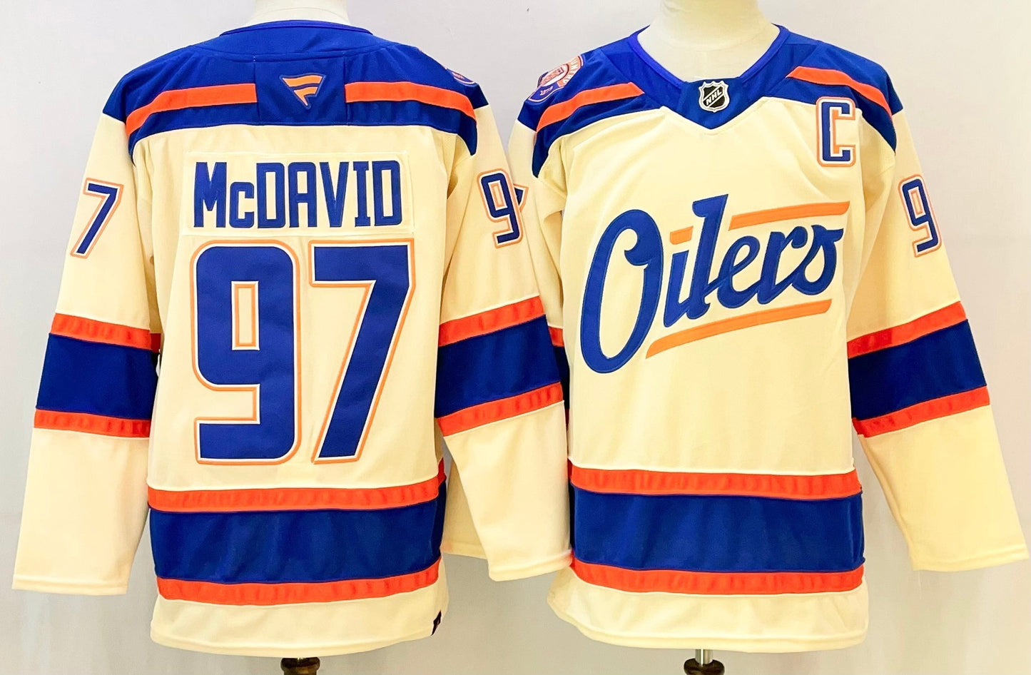 Edmonton Oilers Beige Jersey