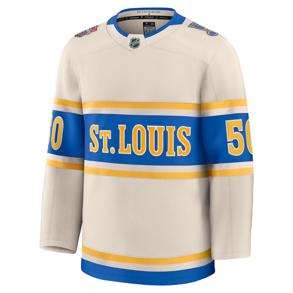 St. Louis Blues Cream 2025 Winter Classic Jersey